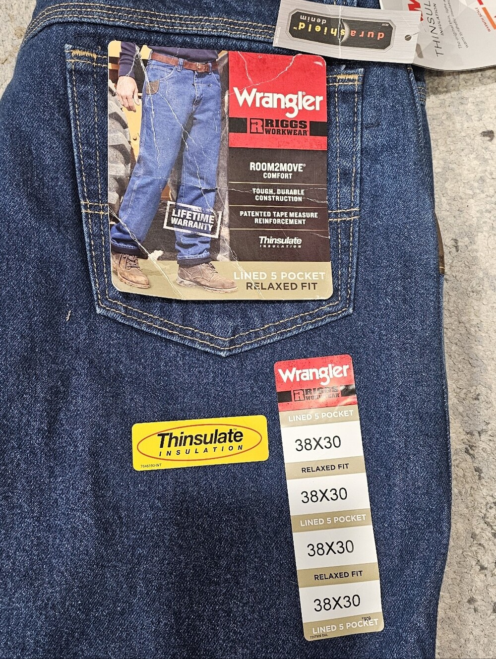 Wrangler Relaxed Fit Jeans in Blue Denim